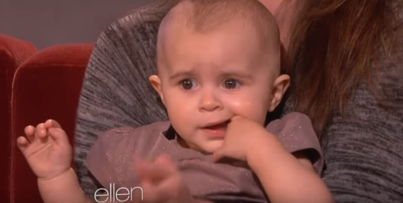 The Reason Why This Baby Cries On Ellen’s Show…