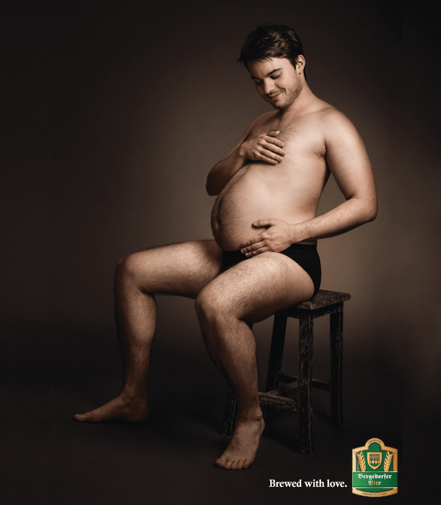 Men Proudly Cradle Their Bellies In What Could Be…