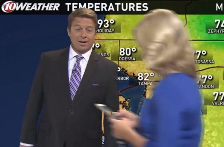 TV Reporter Unknowingly Interrupts Live Weather Forecast. And, POKEMONS…