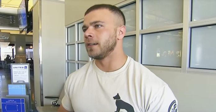 Nervous Soldier Is Waiting In The Airport… Watch His…