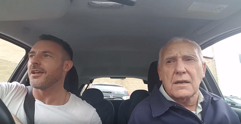 Dad Has Alzheimer’s And Can’t Remember. Then Son Starts Singing His Favorite Song!