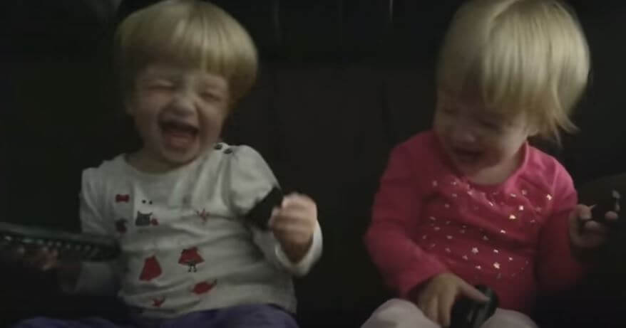 These Twin Girls Give Each Other Kisses. What Do You Get? The Cutest Reactions Ever!