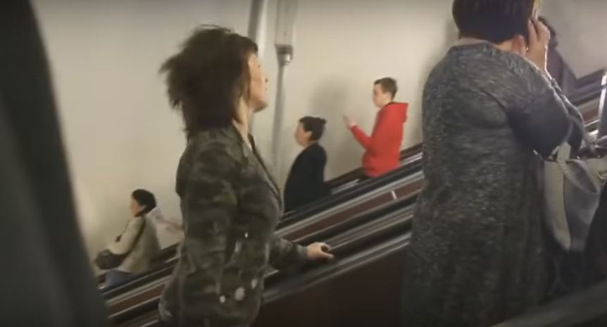 She Was Caught Doing THIS During An Escalator Ride.…