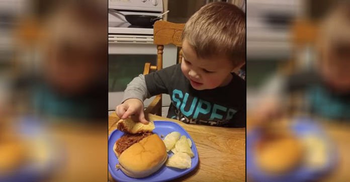 Toddler Is Convinced His Mom Served Him Poop For…